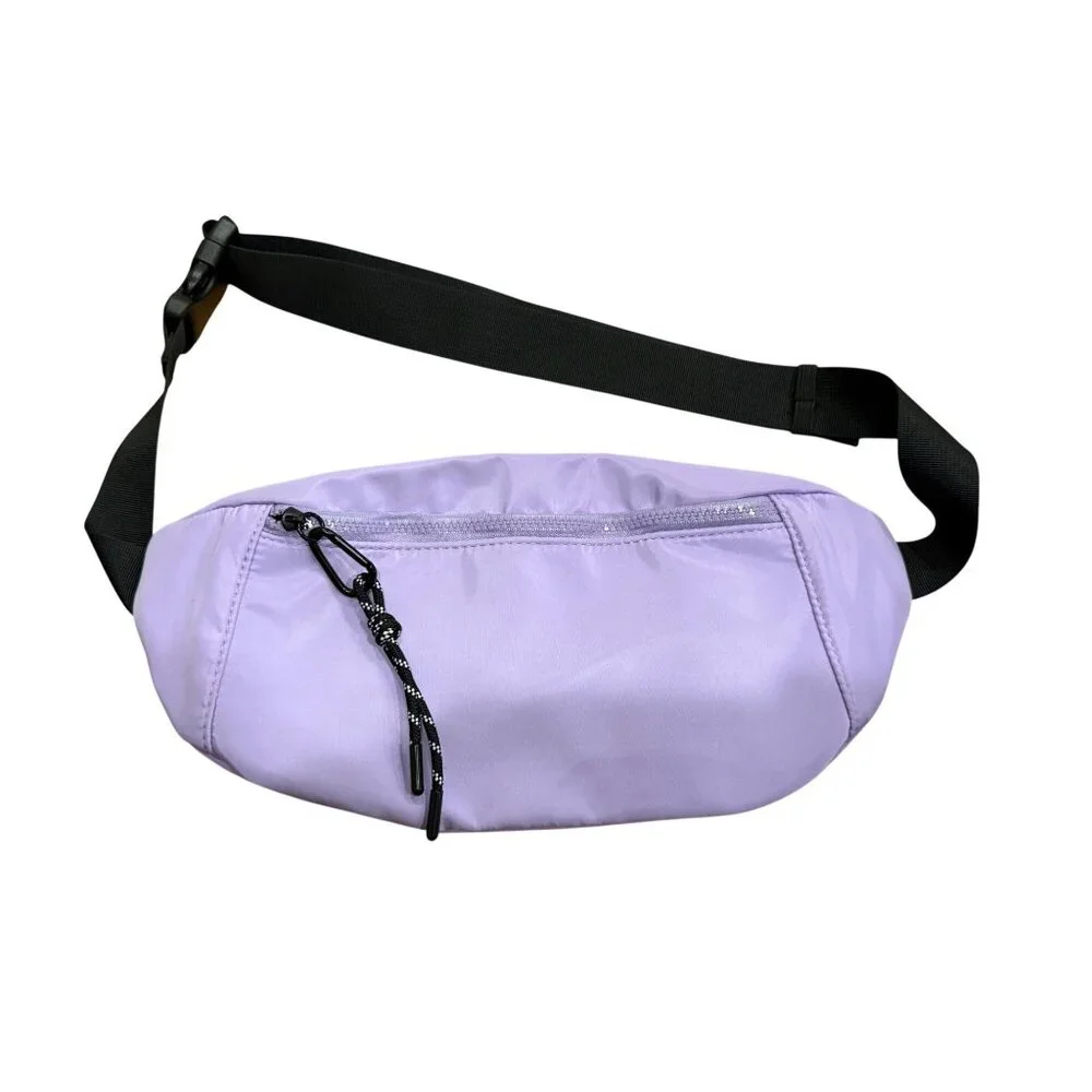 Street Level Purple Bag Black‎ Strap Minimalist waist bag 15